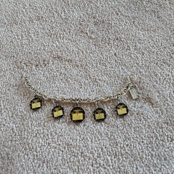 Coach vintage silver charm bracelet- unique - Picture 1 of 8